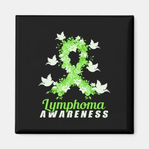 Lymphoma Awareness Support Birds Magnet