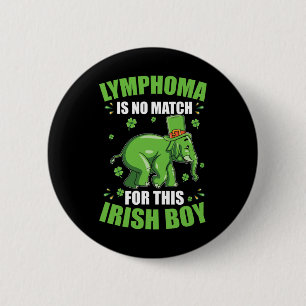Lymphoma Blood Cancer Awareness St Patricks Day Le 6 Cm Round Badge