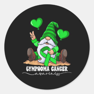 Lymphoma Cancer Awareness Classic Round Sticker