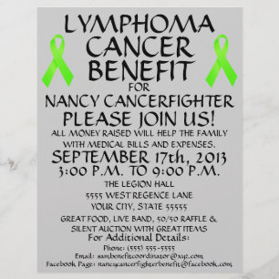 Lymphoma Cancer Fighter Benefit Flyer