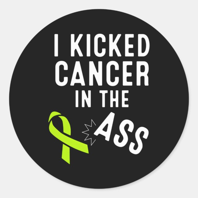 Lymphoma Cancer Survivor Non Hodgkin'S Awareness Classic Round Sticker (Front)