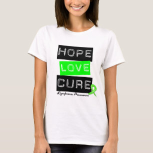 Lymphoma Hope Love Cure T-Shirt