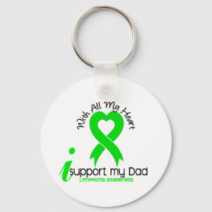 LYMPHOMA I Support My Dad Key Ring