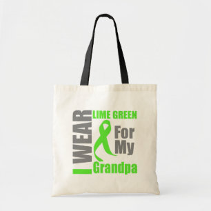 Lymphoma I Wear Lime Green Grandpa Tote Bag