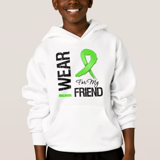 Lymphoma I Wear Lime Green Ribbon For My Friend (Front)