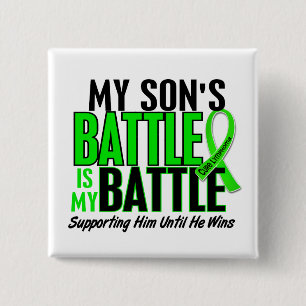 Lymphoma My Battle Too 1 Son 15 Cm Square Badge