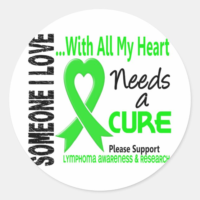 Lymphoma Needs A Cure 3 Classic Round Sticker (Front)