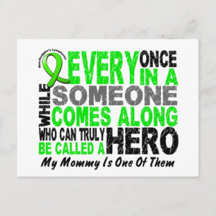 Lymphoma Non-Hodgkins HERO COMES ALONG 1 Mummy Postcard