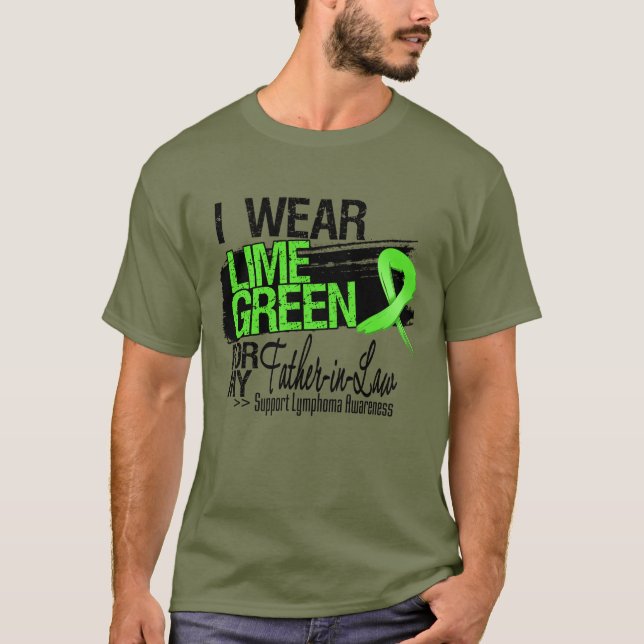 Lymphoma Ribbon For My Father-in-Law T-Shirt (Front)