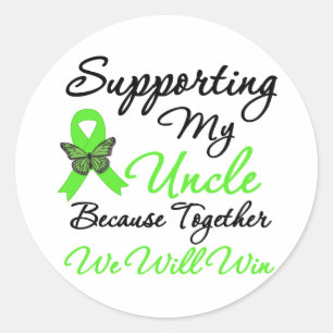 Lymphoma Support (Uncle) Classic Round Sticker