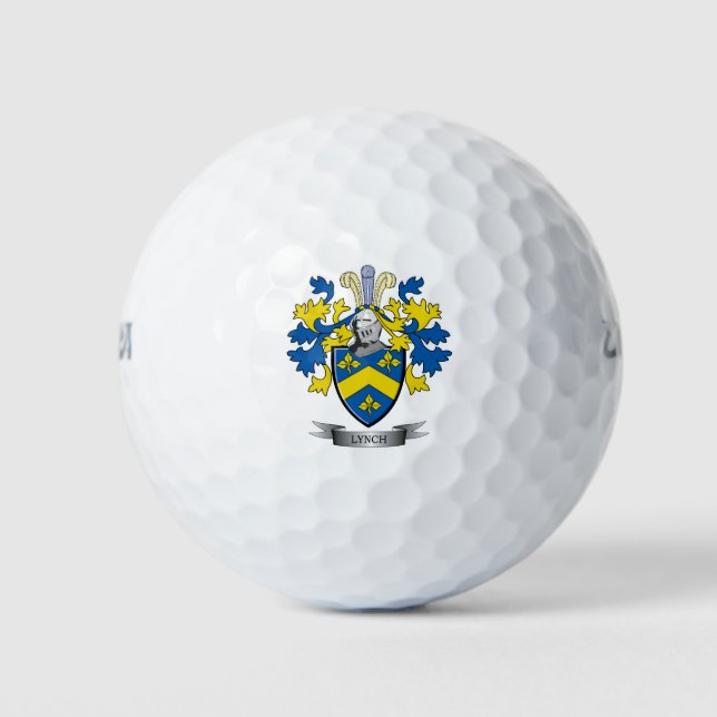 Lynch Coat of Arms Golf Balls (Front)