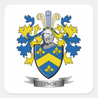 Lynch Coat of Arms Square Sticker