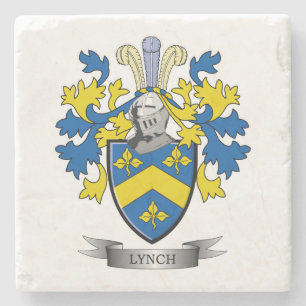 Lynch Coat of Arms Stone Coaster