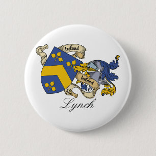 Lynch Family Crest 6 Cm Round Badge