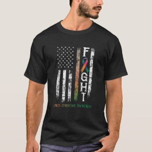 Lynch Syndrome Warrior US Flag T-Shirt