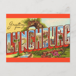 Lynchburg VA Greeting Postcard 