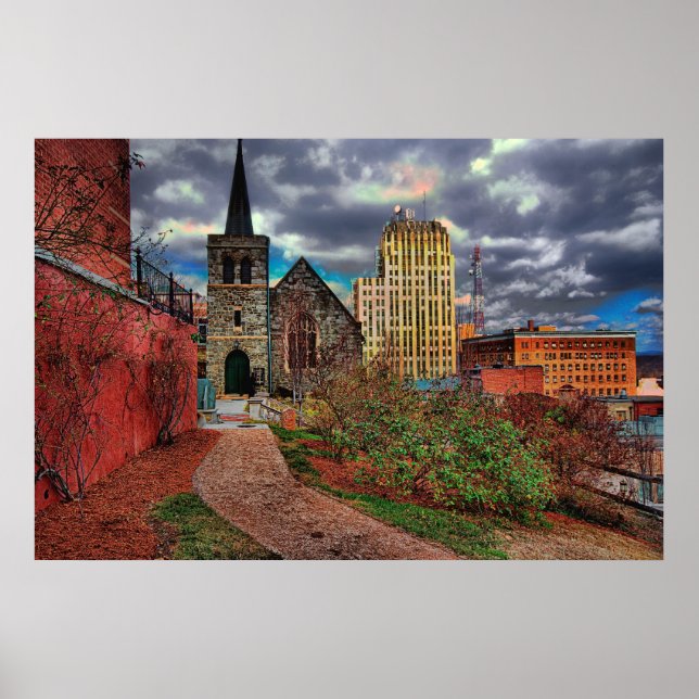 lynchburg view Allied Arts Poster (Front)