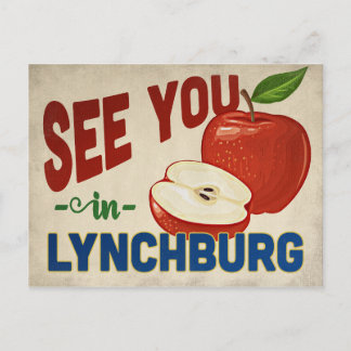 Lynchburg Virginia Apple - Vintage Travel Postcard