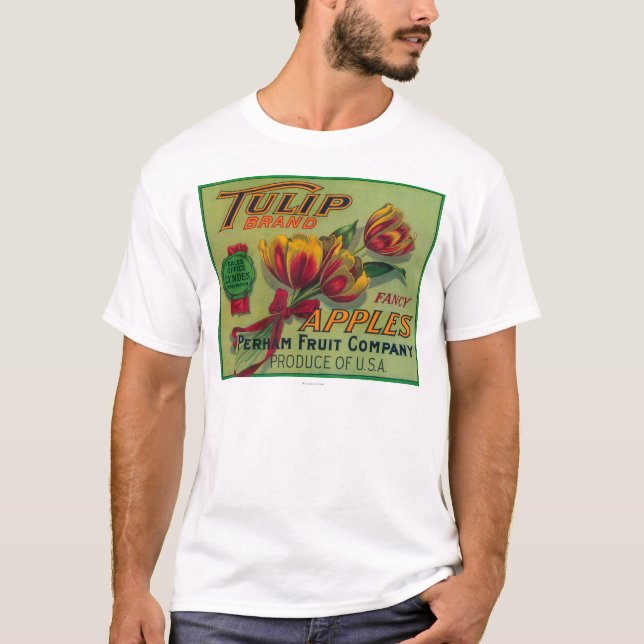 Lynden, WashingtonTulip Apple Crate Label T-Shirt (Front)
