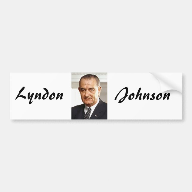Lyndon B. Johnson 36th President Bumper Sticker (Front)