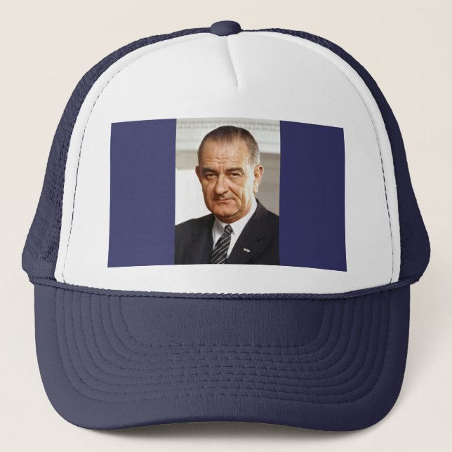 Lyndon B. Johnson 36th President Trucker Hat (Front)