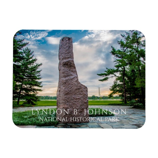 Lyndon B. Johnson Monolith, Memorial Grove Magnet (Horizontal)