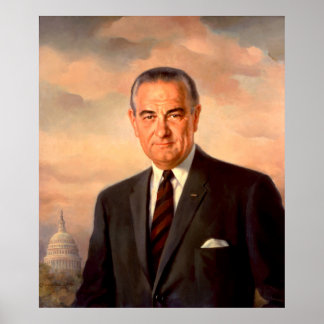 LYNDON BAINES JOHNSON by Elizabeth Shoumatoff Poster