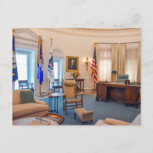 Lyndon Baines Johnson Oval Office Replica Postcard