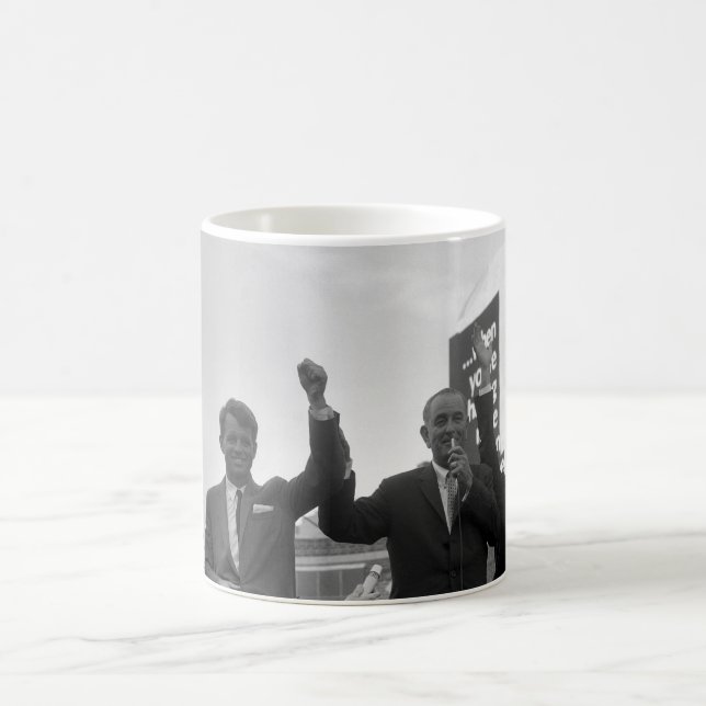 Lyndon Johnson With Robert Kennedy Coffee Mug (Center)
