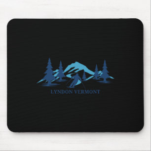 Lyndon Vermont Ski Resort Skiing Skier Mouse Pad