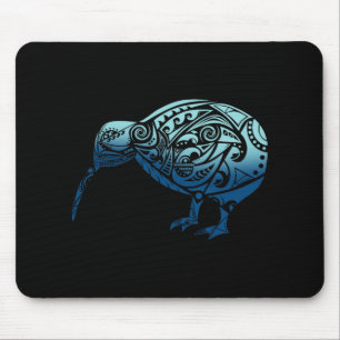 Lynesia Maori Kiwi Bird Ocean Blue New Zealand Mouse Pad