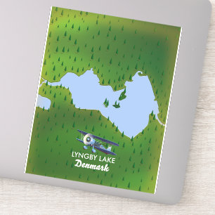 Lyngby Lake Denmark map