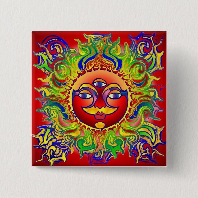 Lynn Chakra 15 Cm Square Badge (Front)