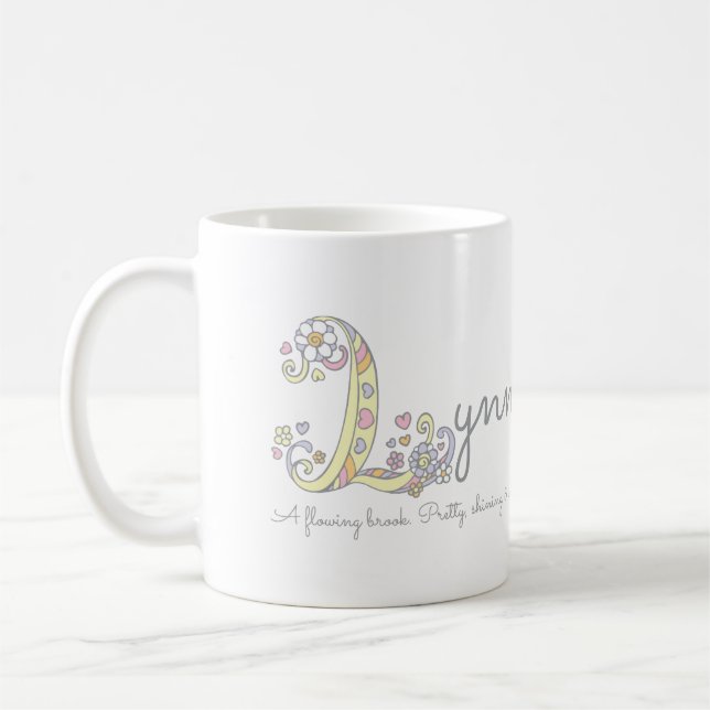 Lynn decorative name and meaning mug (Left)