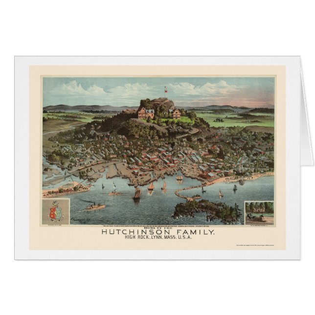 Lynn, MA Panoramic Map - 1881 (Front Horizontal)