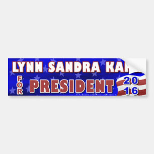 Lynn S Kahn President 2016 Election Independent Bumper Sticker