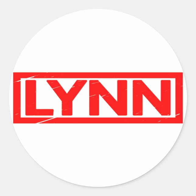 Lynn Stamp Classic Round Sticker (Front)