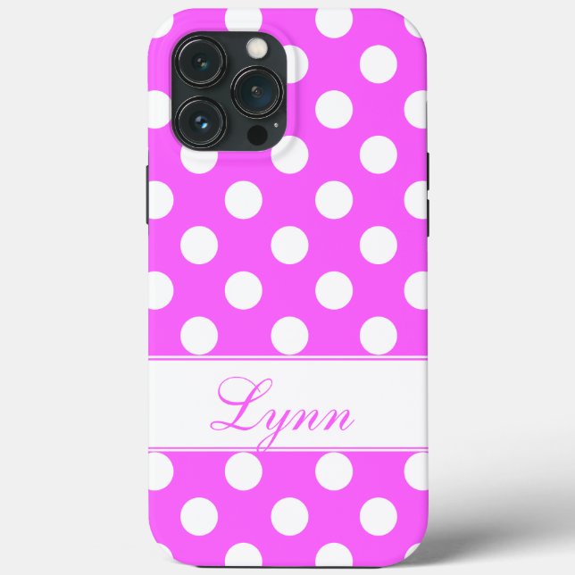 Lynn - Template For Your Name Pink iPhone Cover (Back)