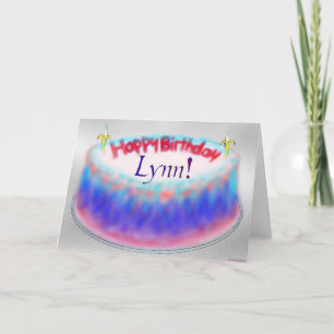 Lynn's birthday cake card