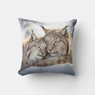 Lynx Animal Wild Beauty Freedom Wilderness Nature Cushion