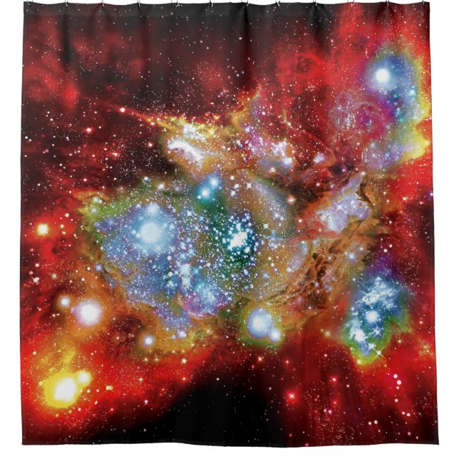 Lynx Arc Starbirth Star Cluster Artist Impression Shower Curtain (Front)