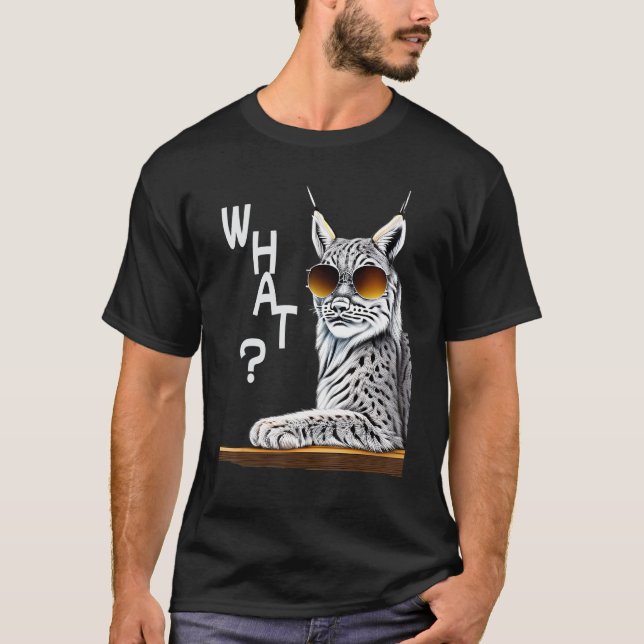 Lynx Cool Bobcat Wildcat T-Shirt (Front)