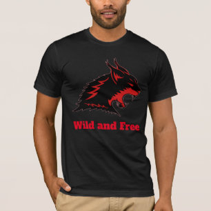 Lynx head Wild and Free  T-Shirt