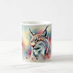 Lynx in the Light 300724AREF105 - Watercolor Coffee Mug