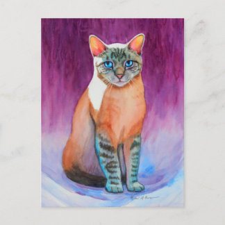 Lynx Point Siamese Cat at Kitty Angels Postcard