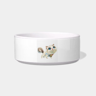 Lynx Point Siamese Cat Character Ceramic Bowl