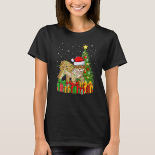 Lynx  Xmas Holiday Santa Lynx Christmas Tree T-Shirt