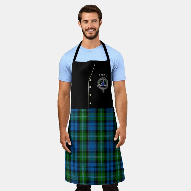 Lyon Clan Badge & Tartan Kilt Apron (Worn)