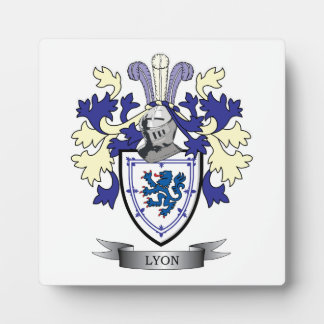Lyon Family Crest Coat of Arms Plaque