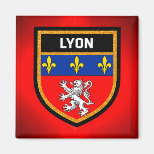 Lyon Flag Magnet